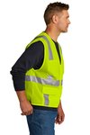 CSV104 CornerStone ANSI 107 Class 2 Mesh Six-Pocket Zippered Vest Safety Yellow