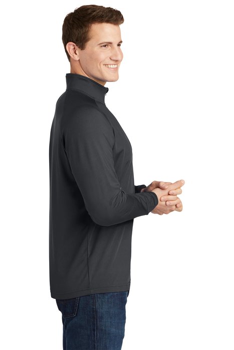 ST850 Sport-Tek Sport-Wick Stretch 1/2-Zip Pullover Charcoal Grey