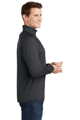 ST850 Sport-Tek Sport-Wick Stretch 1/2-Zip Pullover Charcoal Grey