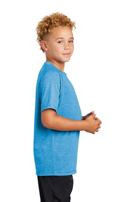 YST400 Sport-Tek Light Weight Cotton Blend T-Shirt Pond Blue Heather