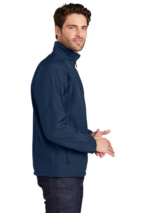 J705 Port Authority Textured Soft Shell Jacket Insignia Blue