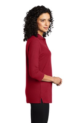 L562 Port Authority 5-ounce Ladies Silk Touch 3/4-Sleeve Polo Red