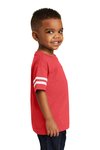 RS3037 Rabbit Skins 4.5-ounce CrewNeck T-Shirt Vintage Red/ Blended White