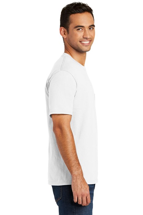 USA100P Port & Company 5.5-ounce 100% Cotton T-Shirt White
