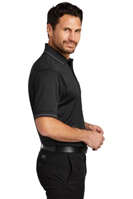 CS415 CornerStone 6.6-ounce Select Snag-Proof Tipped Pocket Polo Black/ Smoke Grey