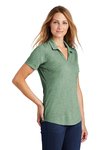 LST405 Sport-Tek Ladies PosiCharge Tri-Blend Wicking Polo Forest Green Heather