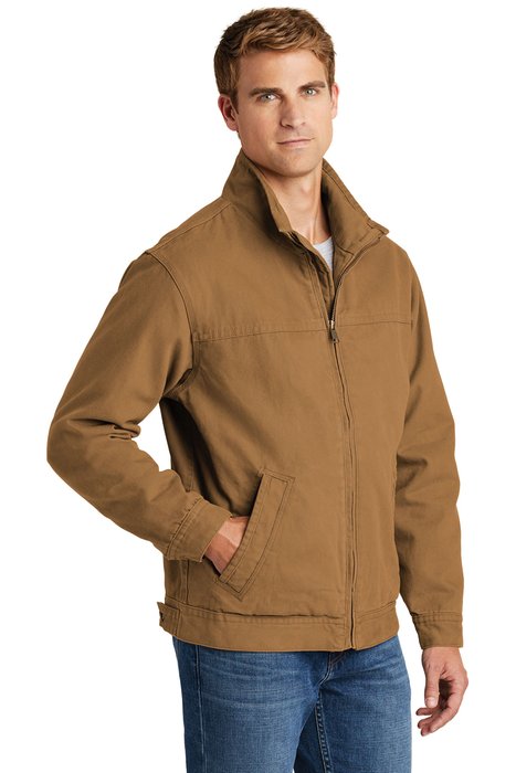 CSJ40 CornerStone Washed Duck Cloth Flannel-Lined Work Jacket Duck Brown