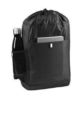 BG211 Port Authority Hybrid Backpack Black/ Black