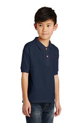8800B Gildan 6-ounce Youth DryBlend Jersey Knit Sport Shirt Navy