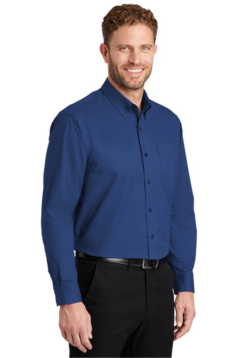 SP17 CornerStone - Long Sleeve SuperPro Twill Shirt Royal