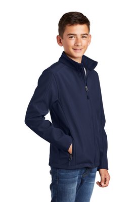 Y317 Port Authority Youth Core Soft Shell Jacket Dress Blue Navy