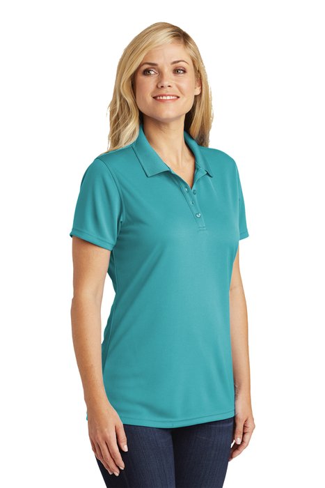 LK110 Port Authority 4.5-ounce Ladies Dry Zone UV Micro-Mesh Polo Aquamarine