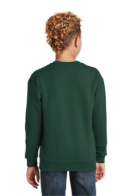 562B JERZEES Youth NuBlend Crewneck Sweatshirt Forest Green