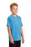 YST400 Sport-Tek Light Weight Cotton Blend T-Shirt Pond Blue Heather
