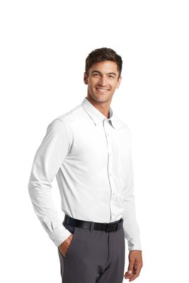 K570 Port Authority 3.8-ounce Dimension Knit Dress Shirt White