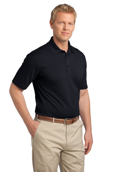 TLK527 Port Authority 5.2-ounce Tall Tech Pique Polo Black