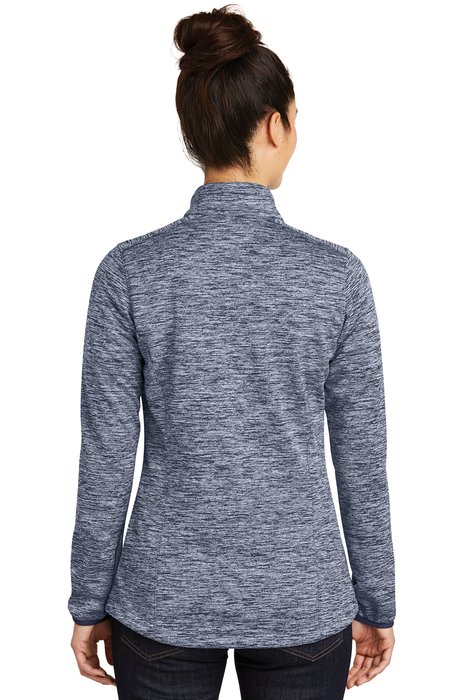 LST30 Sport-Tek Ladies PosiCharge Electric Heather Soft Shell Jacket True Navy Electric