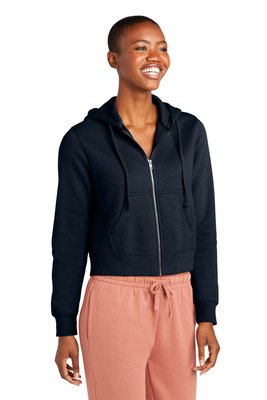 DT6103 District Women's V.I.T Fleece Full-Zip Hoodie New Navy