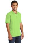 KP55 Port & Company 5.5-ounce Core Blend Jersey Knit Polo Lime
