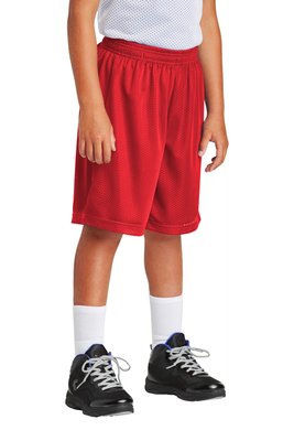 YST510 Sport-Tek Youth PosiCharge Classic Mesh Short True Red