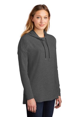 DT671 District Women's Featherweight French Terry Hoodie Washed Coal
