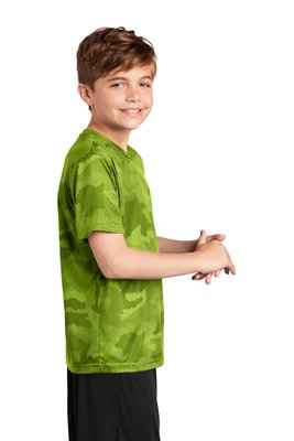 YST370 Sport-Tek 4-ounce 100% Polyester T-Shirt Lime Shock