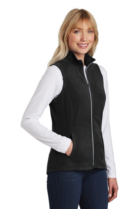 L226 Port Authority Ladies Microfleece Vest Black