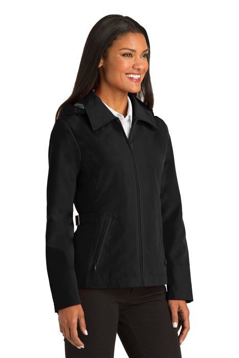 L764 Port Authority Ladies Legacy Jacket Black/ Steel Grey