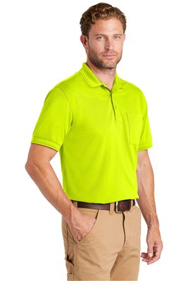 CS4020P CornerStone 6.5-ounce Industrial Snag-Proof Pique Pocket Polo Safety Yellow