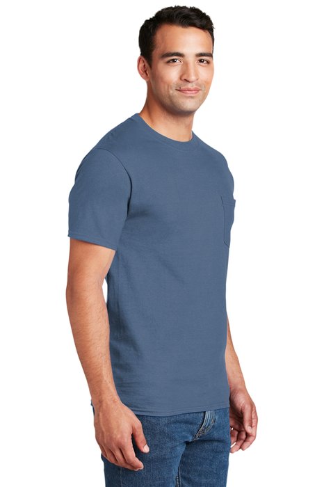 5190 Hanes 6.1-ounce 100% Cotton T-Shirt Denim Blue