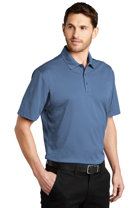 K542 Port Authority 4-ounce Heathered Silk Touch Performance Polo Moonlight Blue Heather