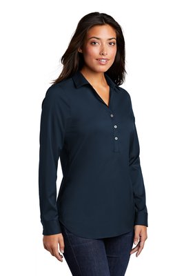 LW680 Port Authority Ladies City Stretch Tunic River Blue Navy