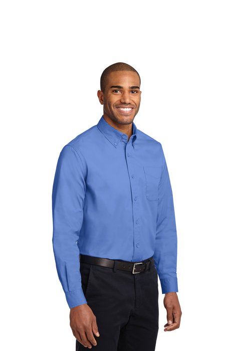 S608ES Port Authority Extended Size Long Sleeve Easy Care Shirt Ultramarine Blue