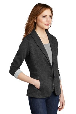 L298 Port Authority Ladies Fleece Blazer Dark Charcoal Heather
