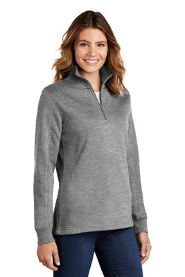 LST253 Sport-Tek Ladies 1/4-Zip Sweatshirt Vintage Heather