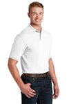 437M Jerzees 5.4-ounce SpotShield Jersey Knit Sport Shirt White