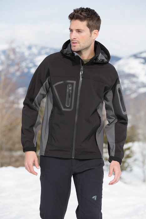 J798 Port Authority Waterproof Soft Shell Jacket Black/ Graphite