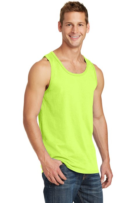 PC54TT Port & Company 5.4-ounce 100% Cotton T-Shirt Neon Yellow