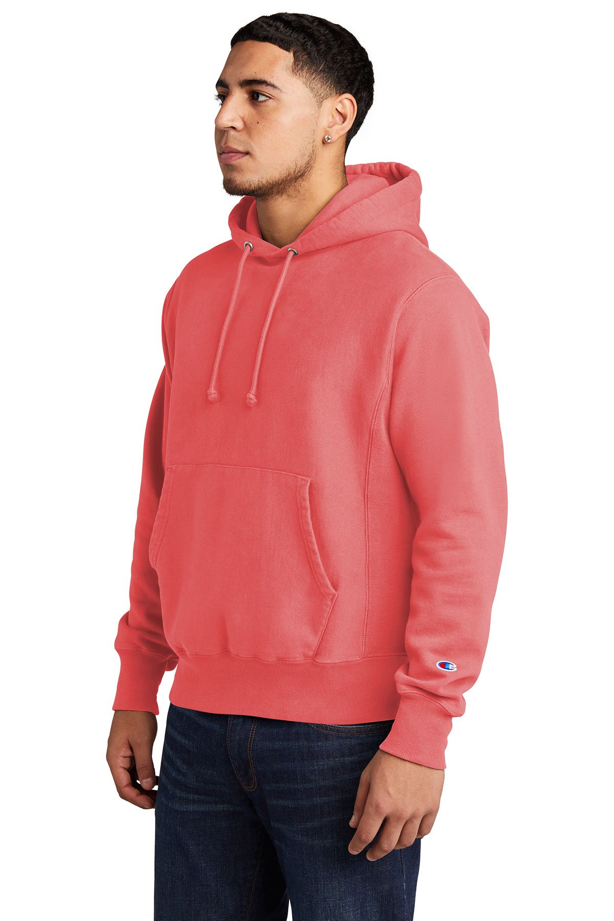 GDS101 Champion Reverse Weave Garment-Dyed Hooded