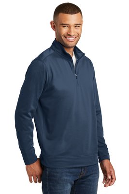 PC590Q Port & Company Performance Fleece 1/4-Zip Pullover Sweatshirt Deep Navy
