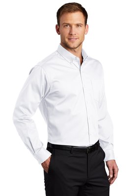 S663 Port Authority SuperPro Twill Shirt White
