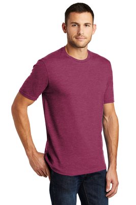 DT104 District 4.3-ounce 100% Cotton T-Shirt Heathered Loganberry
