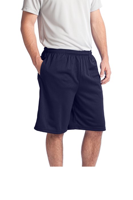 ST312 Sport-Tek PosiCharge Tough Mesh Pocket Short True Navy