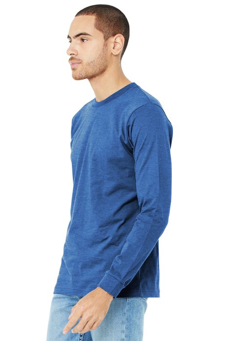 BC3501 Bella + Canvas 3.8-ounce T-Shirt Heather True Royal