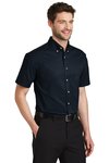 S500T Port Authority Short Sleeve Twill Shirt Classic Navy