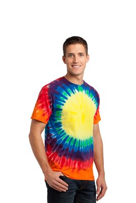 PC149 Port & Company 5.4-ounce 100% Cotton T-Shirt Rainbow
