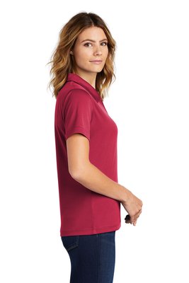 L469 Sport-Tek 3.8-ounce Ladies Dri-Mesh V-Neck Polo Red
