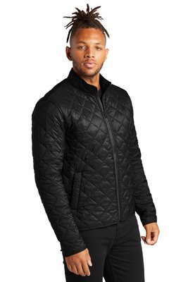 MM7200 MERCER+METTLE Quilted Full-Zip Jacket Deep Black