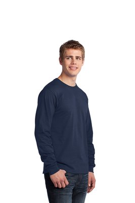 PC54LS Port & Company 5.4-ounce 100% Cotton T-Shirt Navy