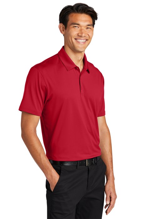 K398 Port Authority Performance Staff Polo Engine Red
